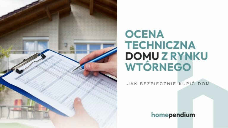 Ilustracja przedstawiająca proces oceny technicznej domu z rynku wtórnego