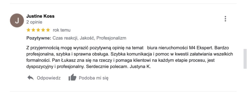 Print screen z rekomendacjami Google dla Homependium