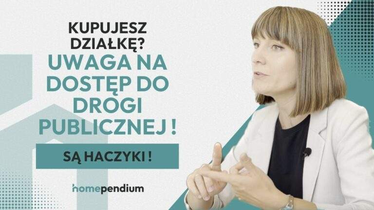 Thumbnail z tytułem 'Kupujesz działkę? Uwaga na dostęp do drogi publicznej! Są haczyki' i postacią kobiety z wideo